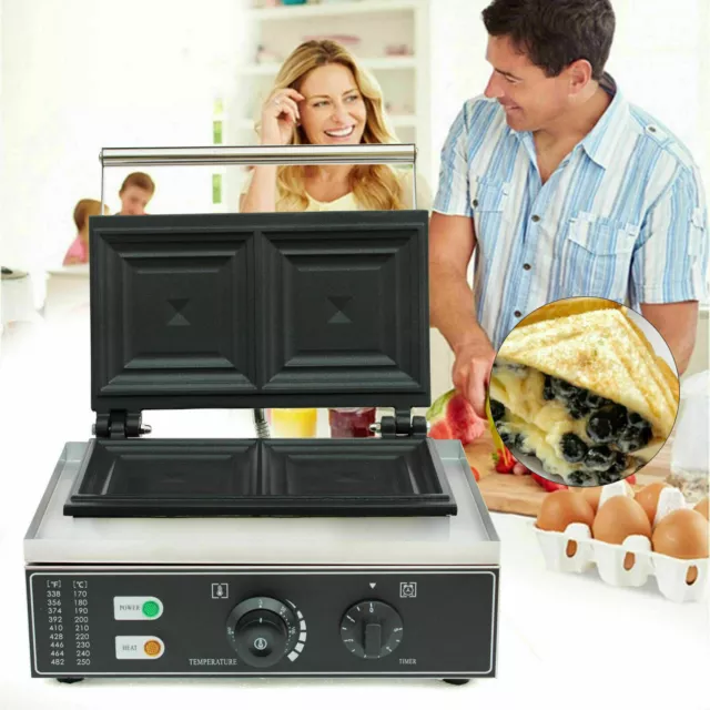 Sandwich & Panini Grill Machine Commercial Electric Sandwich Toaster Maker 1.5KW