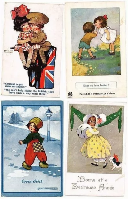 A. WUYTS ARTIST SIGNED CHILDREN HUMOR 20 Vintage Postcards Pre-1940 (L3210)