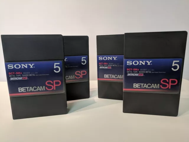 Lot of 4 Sony BCT-5MA BETACAM SP Metal Tape