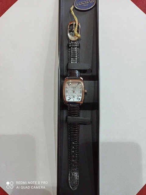 Orologio Locman Donna Titanio quadrante madreperla cinturino Pelle Nero