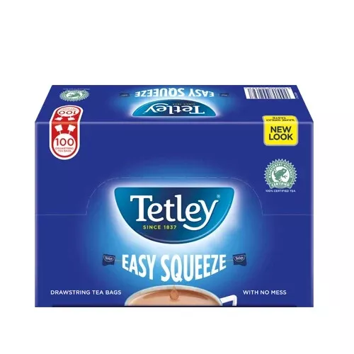 Tetley Easy Squeeze with Drawstring Tea Bags x100,  Pack of 12