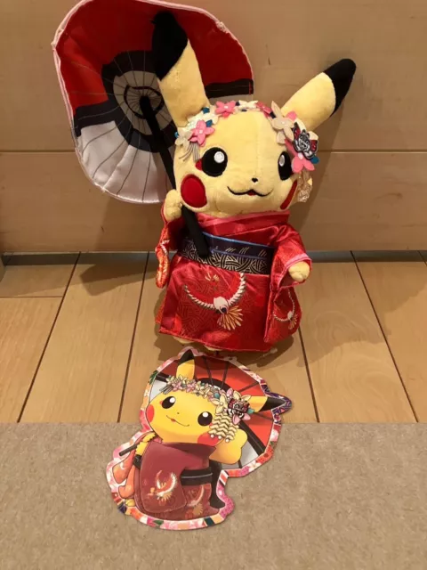 Pokemon Center Kyoto Kimono Pikachu Plush Maiko Geisha [N]