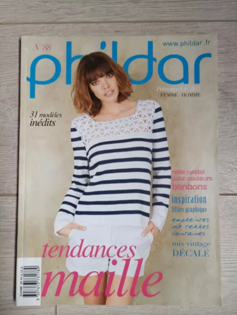 Catalogue Tricot  FEMME / HOMME PHILDAR n° 88 - Printemps Eté 2013