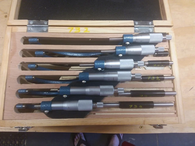 Anytime tools 6-pack 0-6 inch outside micrometer set