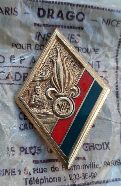 INSIGNE LEGION ÉTRANGÈRE, RMLE, Email, Drago Paris, TBE EUR 6,70