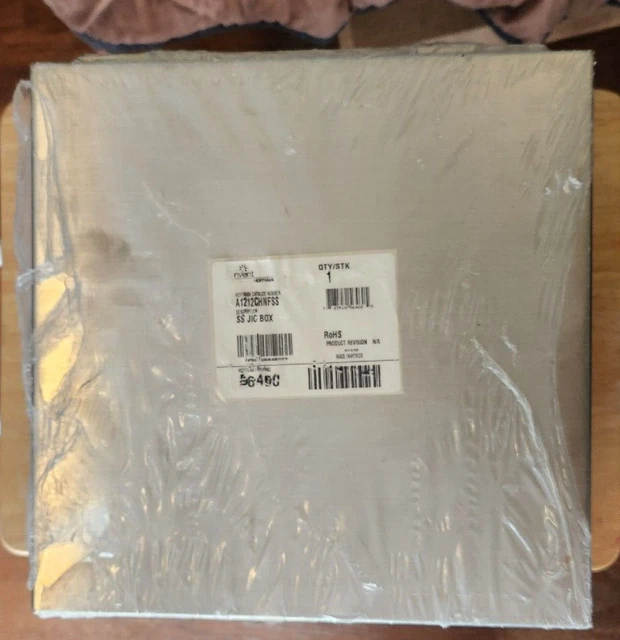 Hoffman A1212CHNFSS Stainless Jic Box Enclosure 12in x 12in x6in - Old Stock