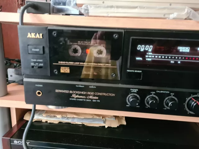 AKAI GX-75 Tape Deck  Kassetten Spieler Player Cassetten Rekorder 3 Tonköpfe