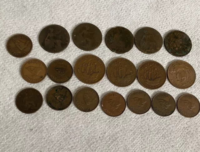 old uk coins Half Pennies And Farthings