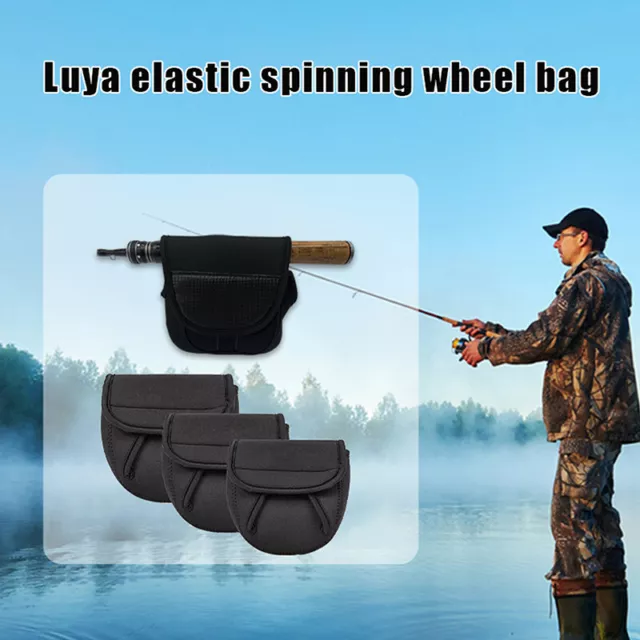 NEW S/M/LSPINNING FISHING Reel Cover Neoprene Wheel Protective
