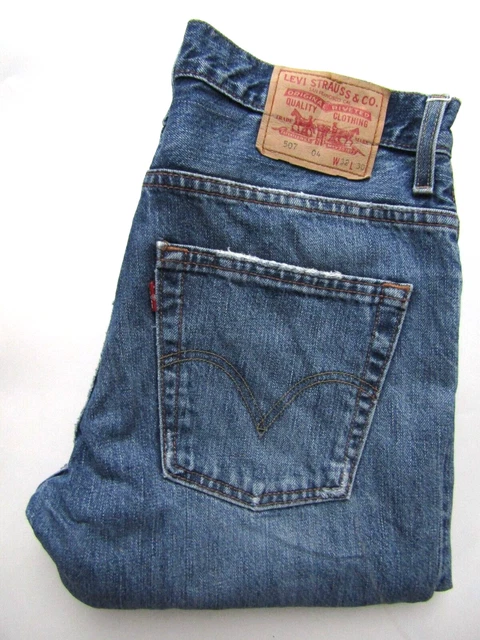 LEVI S 507 MEN S jeans slim bootcut W32 L30 mid blue denim discontinued LEVE948 49.99 PicClick UK