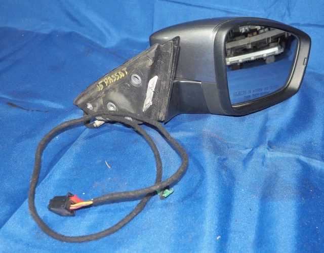 2013-2015 Volkswagen Passat Puissance Droit Côté Vue Miroir Gris Non Chauffé OEM