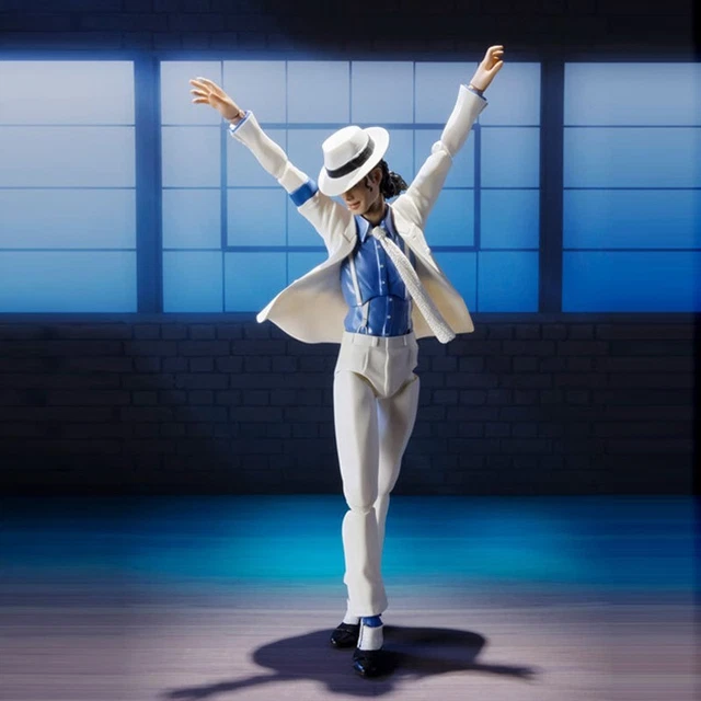 Figurine Michael Jackson Articulée 15cm – Moonwalk – Collection Cadeau Fan