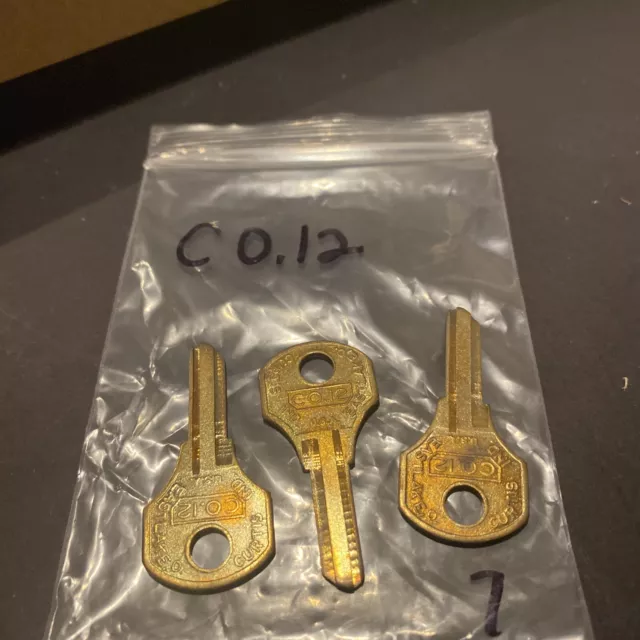 (3) Curtis Brand Key Blanks CO12  CO-12