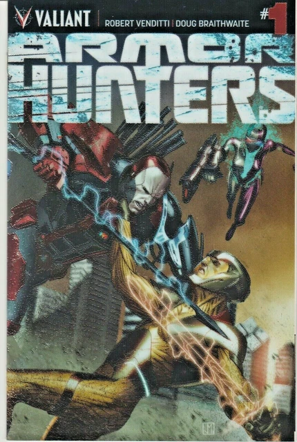 Armor Hunters #1   $5.99 Wrap-Around Chromium Variant  Valiant  2014  Nice!!!