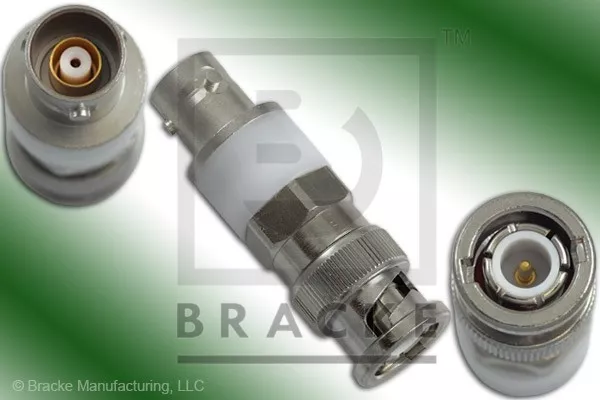 BNC Male to BNC Triax Female 3 Lugs  Adapter BRACKE BM50265
