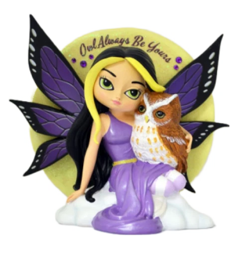 The Hamilton Collection Fairy and Owl Moon Figurine by Jasmine Becket Griffith The Hamilton Collection Fairy and Owl Moon Figurine by Jasmine Becket Griffith