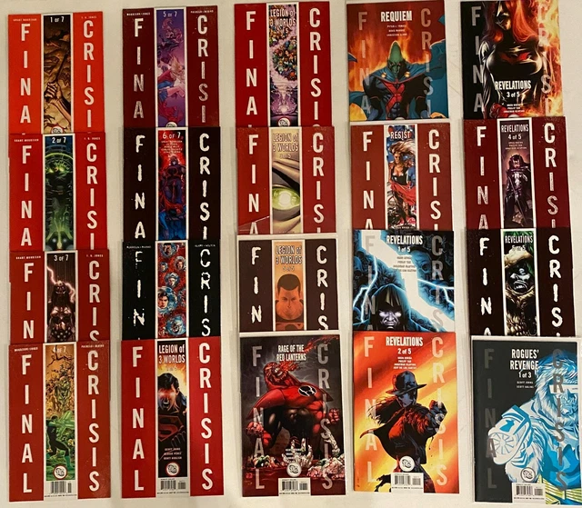 Lot Of 37 Final Crisis #1-7 Complete Set + 5 Minis +1 Shots 1St App Calvin Ellis