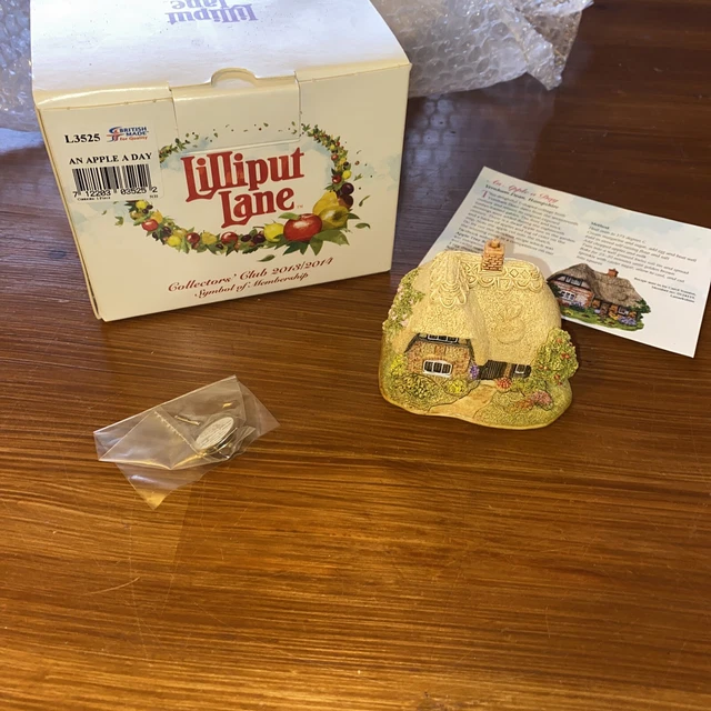 リリパットレーン　AN APPLE A DAY Lilliput Lane - An Apple A Day Cottage, Made In England :