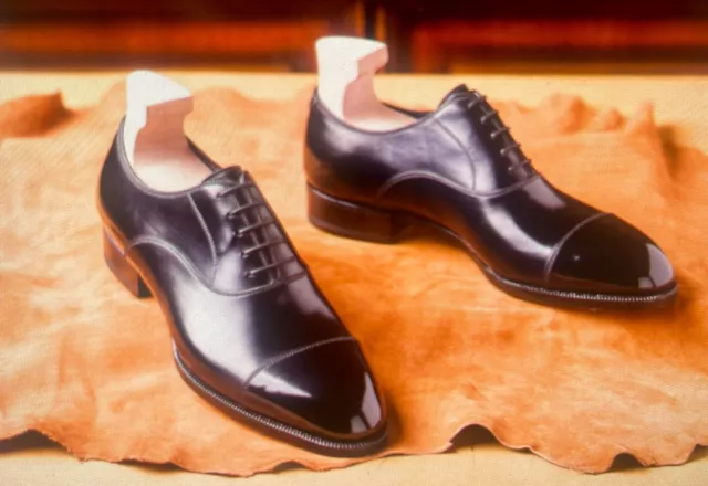 Bespoke Handmade Dark Brown / Dark Burgundy Leather Lace Up Toe Cap Dress Shoes