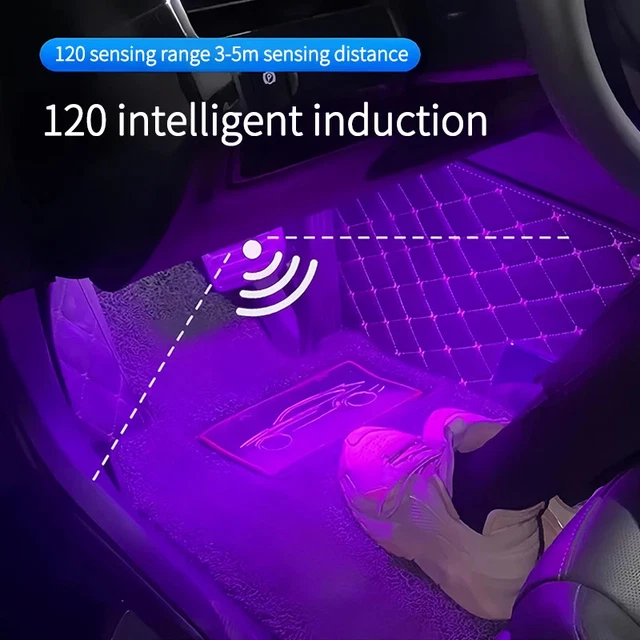 WIRELESS CAR TRUNK Door Foot Lamp Motion Sensor LED Light USB ...