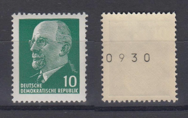 DDR 846 XI3x RM gerade Nummer Walter Ulbricht 10 Pf postfrisch