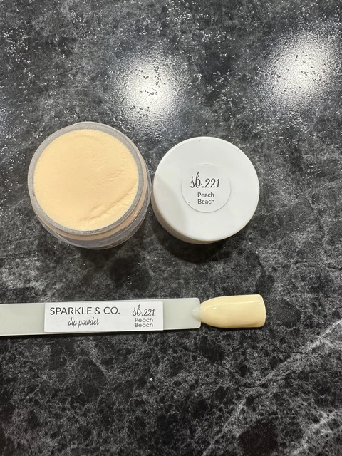 Sparkle And Co Dip Power Sb.221 Peach Beach Mini 0,25 oz Swatch incluido