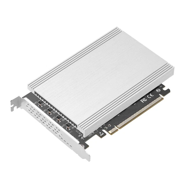 PCIe 4.0 x16 to 4Port M.2 NVMe Adapter Expansion Raids 256G for 2230-2280