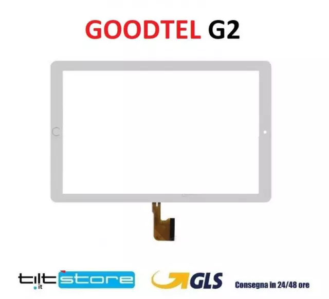 Vetro Touch Screen Tablet 10,1 Goodtel G2 Schermo Bianco Completo Di Biadesivo