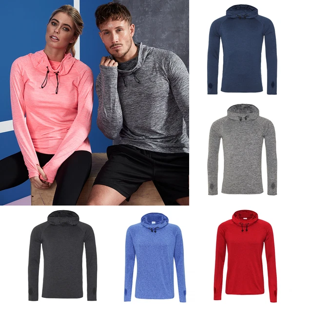 AWDis Just Cool Cowl Neck Top-Maglia sportiva da allenamento per uomo