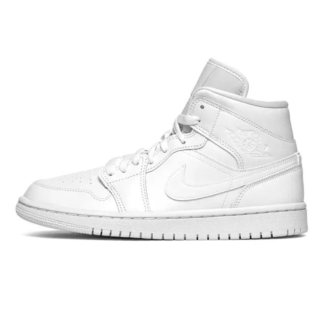 Nike air jordan 1 mid donna uomo 37 38 39 40 41 42 43 44 bianco scarpe sportive