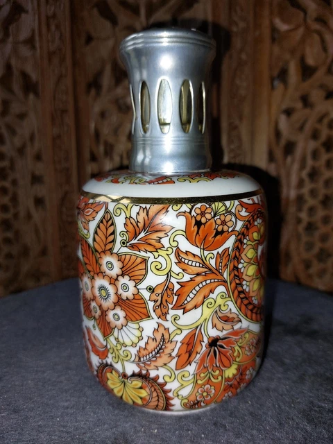 1879-ANTIQUE LAMPE BERGER PARIS MADE IN FRANCE LIMOGES PILLIVUYT ROSES D'OR