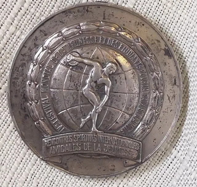 Universiade World Student Games Bucharest 1953 Medal Award Rare