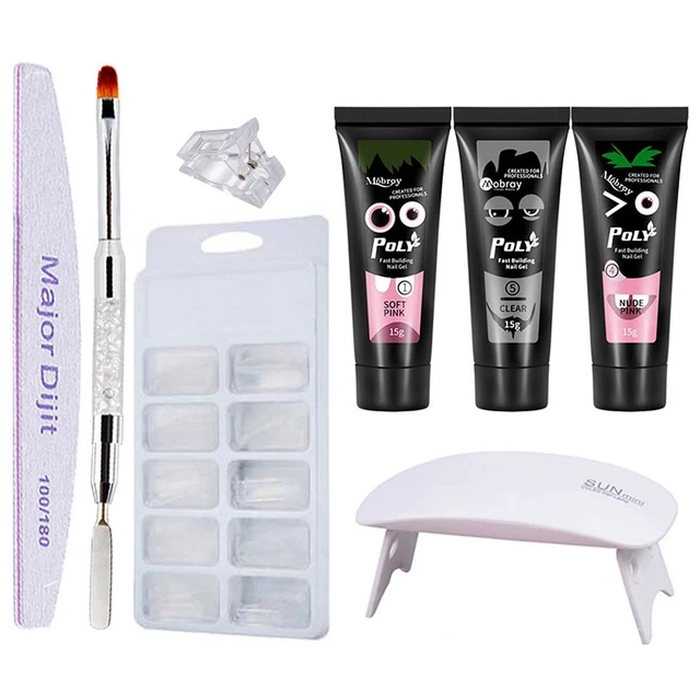 Poly  3 colores Herramientas de manicura de secado rápido Lámpara de E1J7