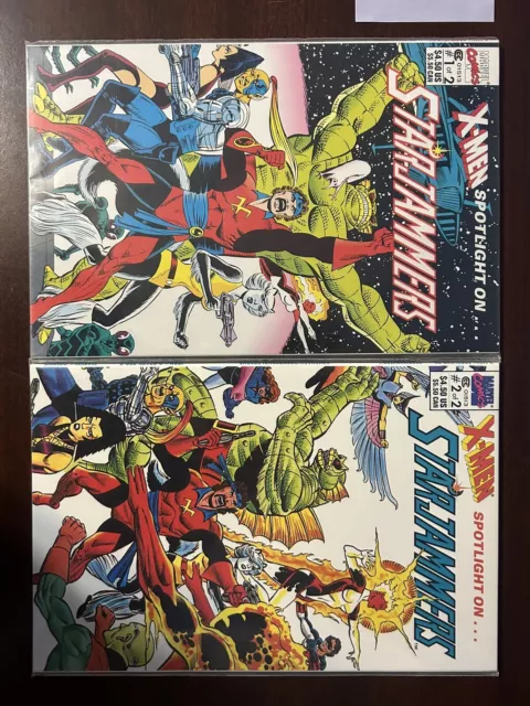 X-Men Spotlight On Starjammers #1-2 NM Marvel Comics 1990 Complete Series