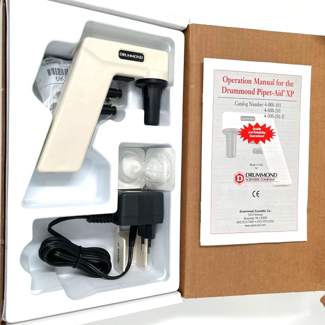 Drummond Portable Pipet-Aid XP 220V Charger,  Stand + Extra Filters