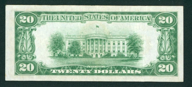 $20 1934 LGS LIME (( VF+++ )) ((LIGHT GREEN SEAL)) Federal Reserve Note AUCTIONS 3