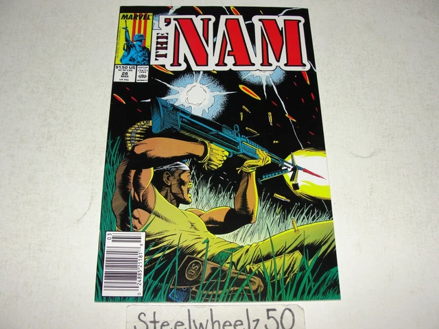 The Nam #28 Comic Marvel 1989 Border Line Doug Murray Wayne Vansant Vietnam War