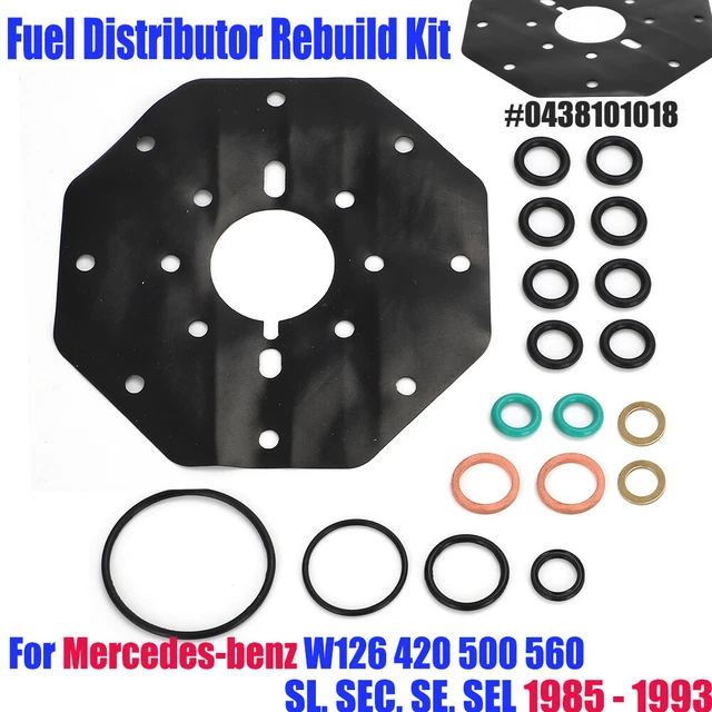 FUEL DISTRIBUTOR REBUILD Set For Mercedes 19851993 W126 420 500 560
