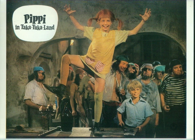 PIPPI IN TAKA-TUKA-LAND: 1 Aushangfoto (23,5x29cm) Inger Nilsson -7