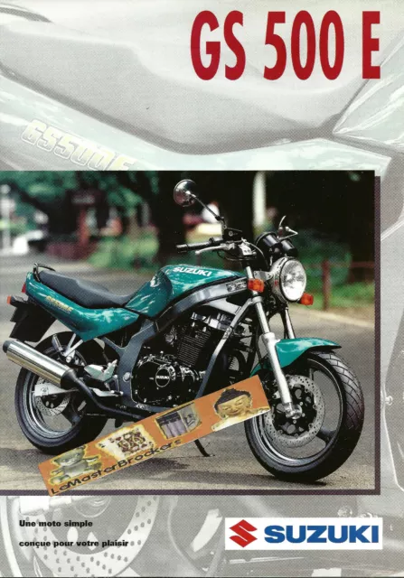 SUZUKI GS 500 E - Brochure dépliant pub moto prospectus publicité