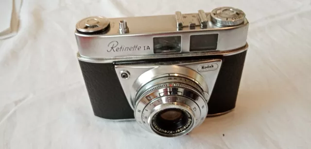 Kodak Retinette 1 A mit Ledertasche Schneider Kreuznach Reomar 2,8 45mm Optik