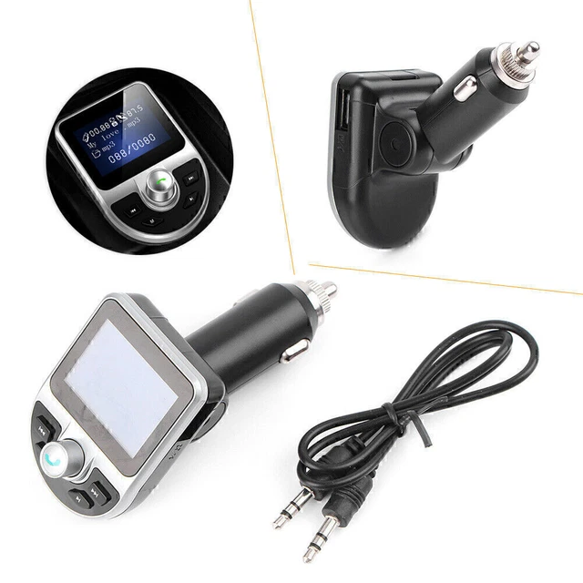 BT39 Trasmettitore auto FM Bluetooth Adattatore radio wireless caricabatterie USB Lettore Mp3