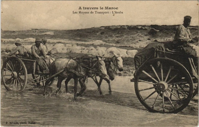 CPA AK Across Morocco - Les Meoyens de Transport - L'Araba MOROC (1083487)
