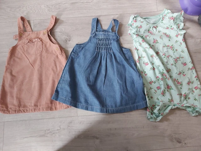 Huge Baby Girls Clothes Bundle 12-18-24 Months next, River island,  30 items #1 4