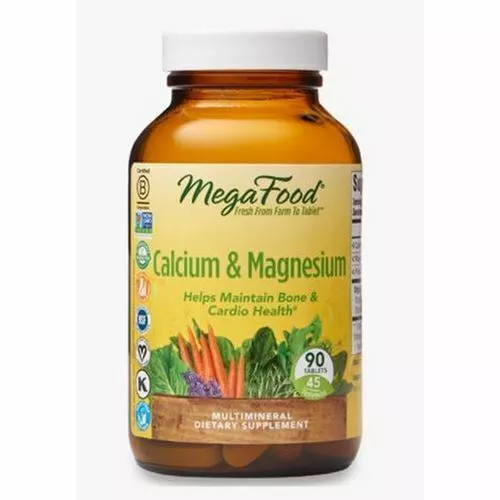 Calcium Et Magnésium 90 Tablettes Par MegaFood