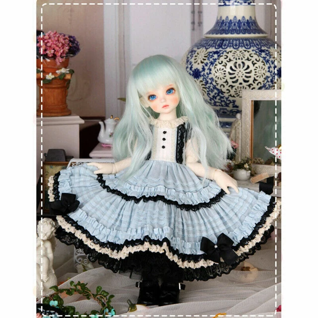 1/6 BJD Doll Resin Jointed Body Girls GIFT Face Makeup Eyes Clothes Wig Hair SET 7