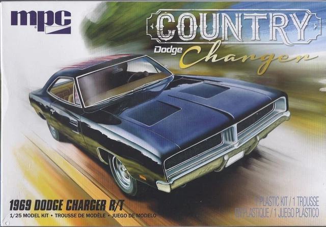 Maquette Dodge Charger 1969 Noire - Kit Plastique 1:25 MPC