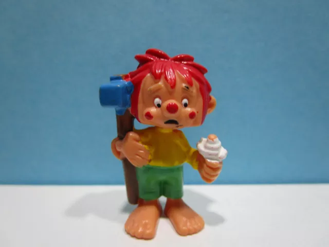 Der kleine Kobold Pumuckl 1985 Handwerker Hammerkopf blau 100% Original