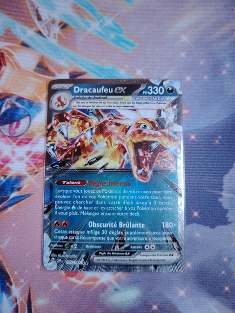Carte Pokémon Dracaufeu Ex (Charizard) – Obsidian Flames OBF 125 – Tera Rare Holo – Capacité Infernal Reign