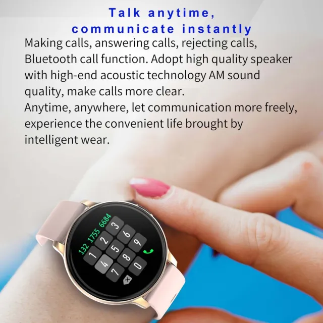Smartwatch Damen mit Telefonfunktion Fitnessuhr Fitness Tracker Smart Watch